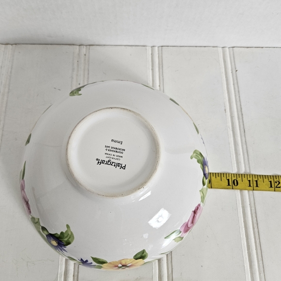Pfaltzgraff Bowl Emma White Floral Round Vegetable Serving Dish Replacement - Picture 10 of 11
